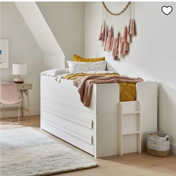 West Elm Blush and Cream Tassel Wall Hanging - Picture 3 of 6